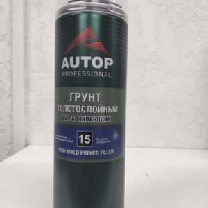 Грунт толстослойный выравнивающий №15, AUTOP, черный, 650 мл