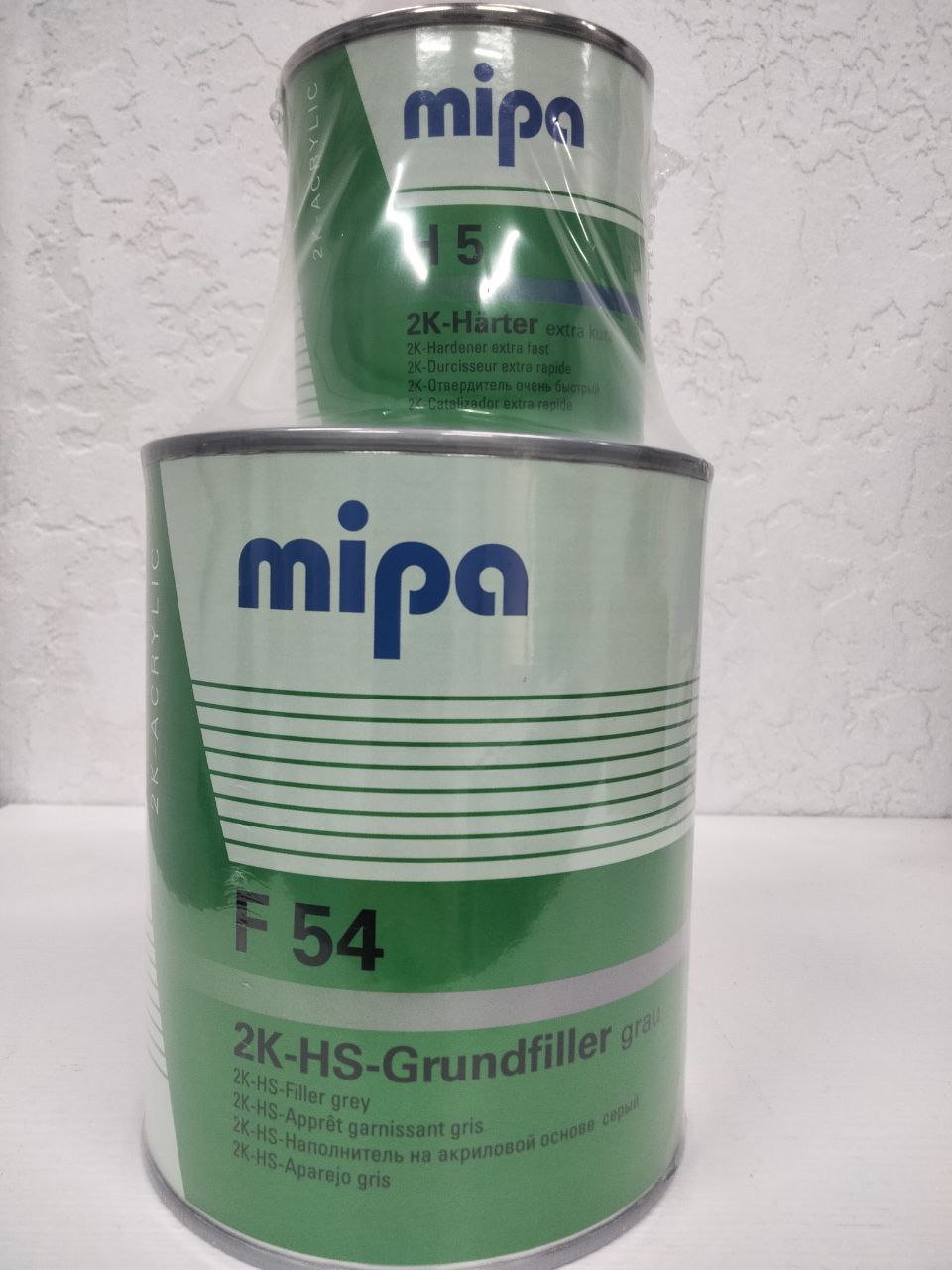 Грунт акриловый 2K 4+1 СЕРЫЙ F54, Mipa, 0.25 л