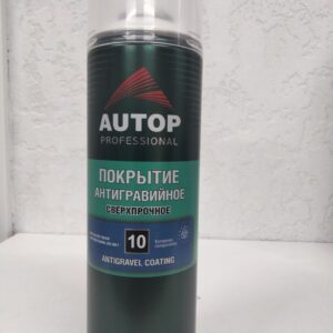 Антигравийное покрытие сверхпрочное №10, AUTOP, белый, 650 мл, защита днища и порогов белый