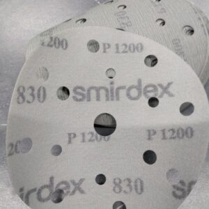D150 мм, SMIRDEX, 15 отверстий, шлифовальный круг на пленке P1200, диск для финишного матирования лака