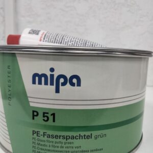 Шпатлевка стекловолокнистая P51 Faser, Mipa, зеленая, 1,8 кг